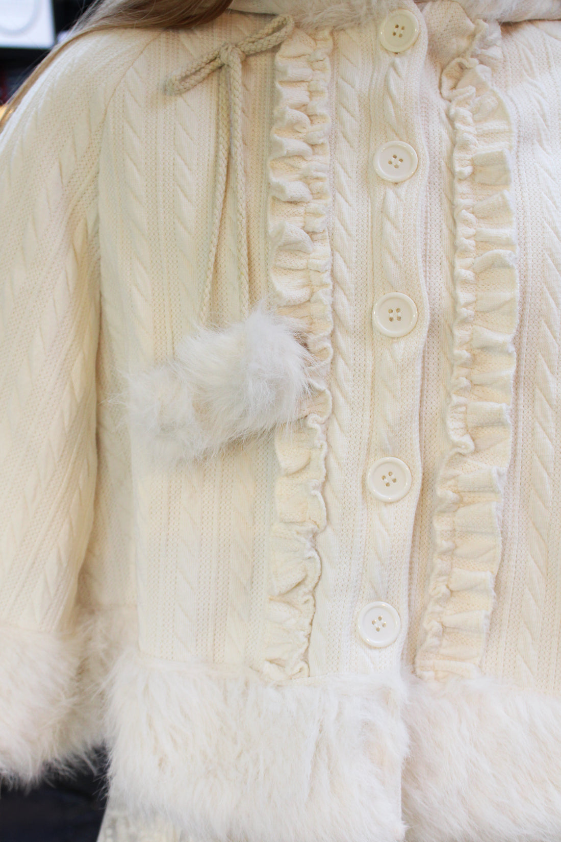 Winter Lolita Poncho Beige