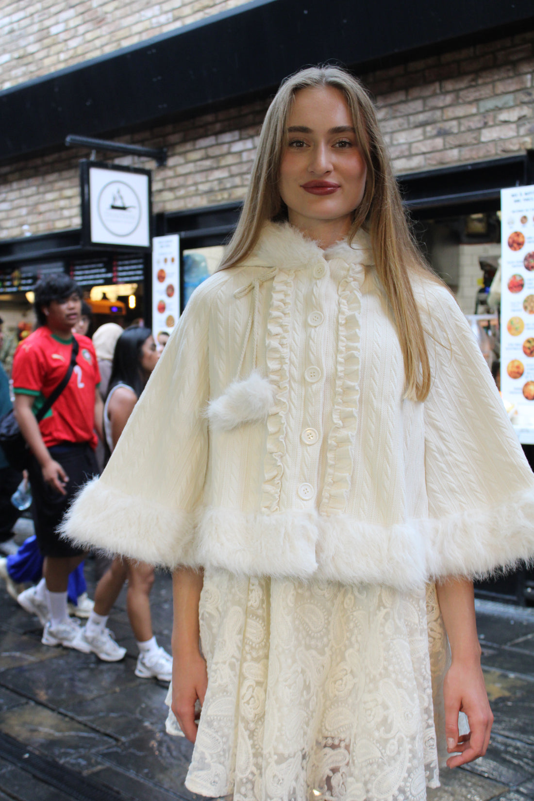 Winter Lolita Poncho Beige