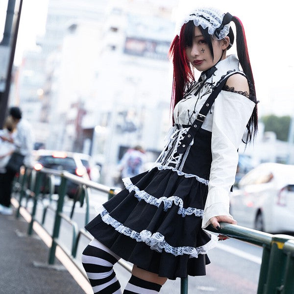 Three-layered Lolita Skirt ACDC RAG