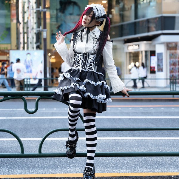 Three-layered Lolita Skirt ACDC RAG
