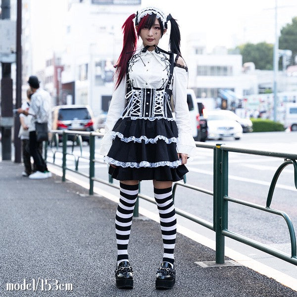 Three-layered Lolita Skirt ACDC RAG