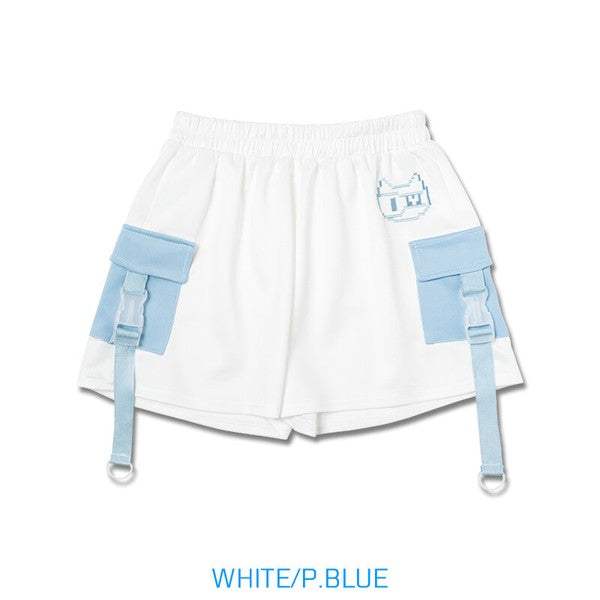 Short Pant "Harajuku Style" Shorts Unisex White ACDC RAG