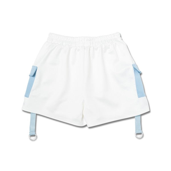 Short Pant "Harajuku Style" Shorts Unisex White ACDC RAG