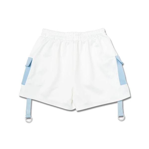 Short Pant "Harajuku Style" Shorts Unisex White ACDC RAG