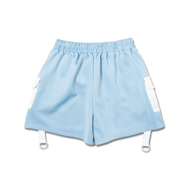 Short Pant "Harajuku Style" Shorts Unisex Blue ACDC RAG