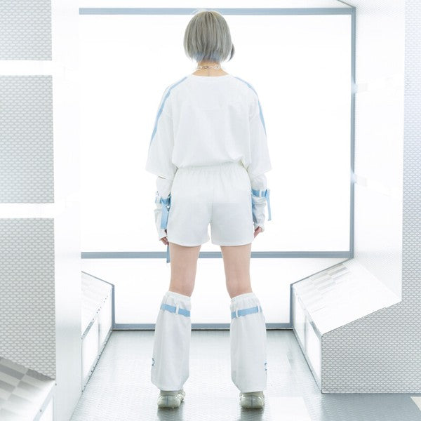 Short Pant "Harajuku Style" Shorts Unisex White ACDC RAG