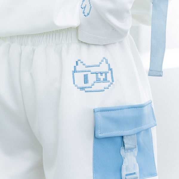 Short Pant "Harajuku Style" Shorts Unisex White ACDC RAG