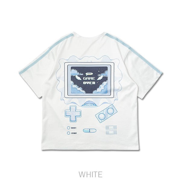T-shirt "Harajuku Style" "Yami Kawaii" GAME OVER ACDC RAG