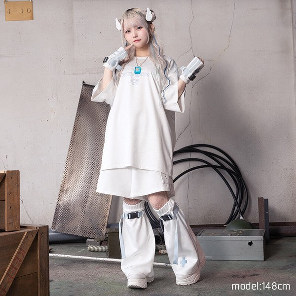 T-shirt "Harajuku Style" "Yami Kawaii" GAME OVER ACDC RAG