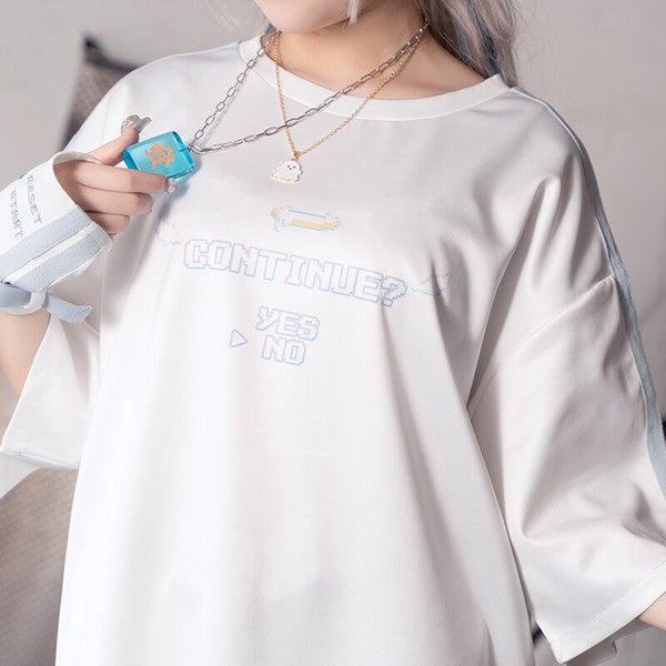 T-shirt "Harajuku Style" "Yami Kawaii" GAME OVER ACDC RAG