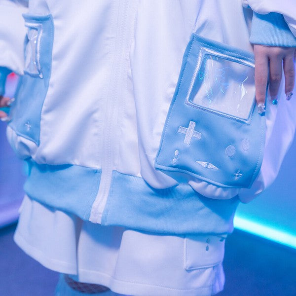 Jacket Harajuku Style Yami Kawaii White ACDC RAG