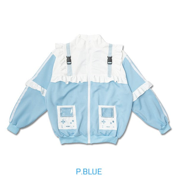 Jacket "Harajuku Style" "Yami Kawaii" Blue ACDC RAG