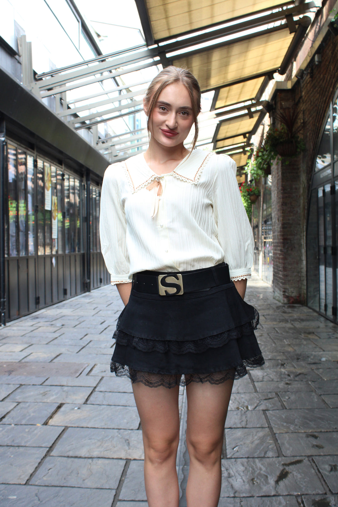 Midnight Denim Lace Mini