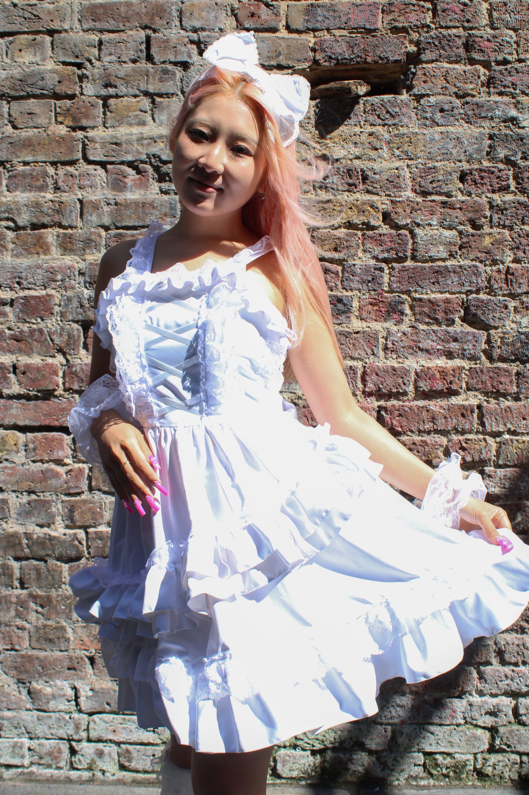 Vanilla Lolita Dress with Head Dress by Morpho Japan