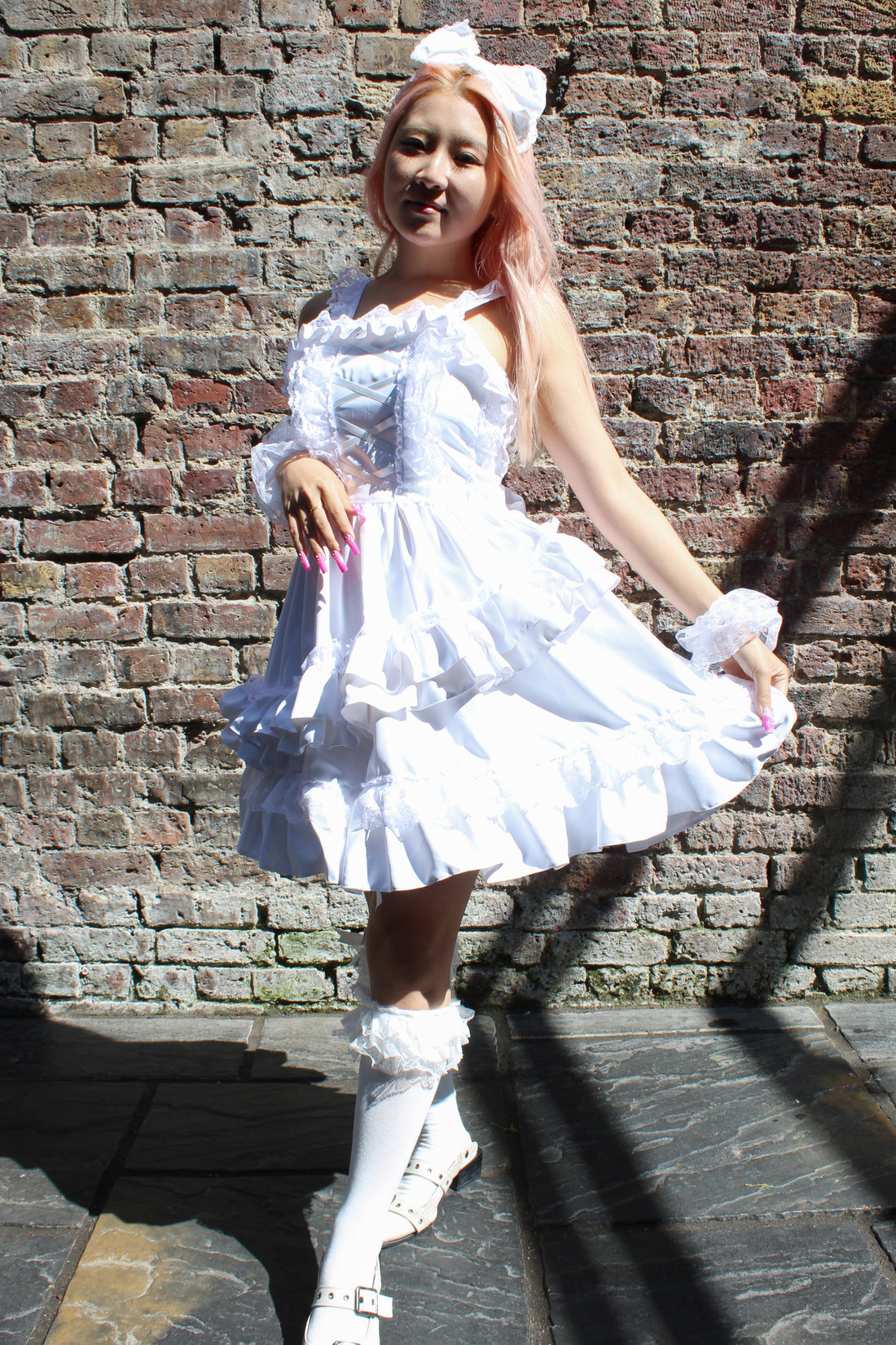 Vanilla Lolita Dress with Head Dress by Morpho Japan