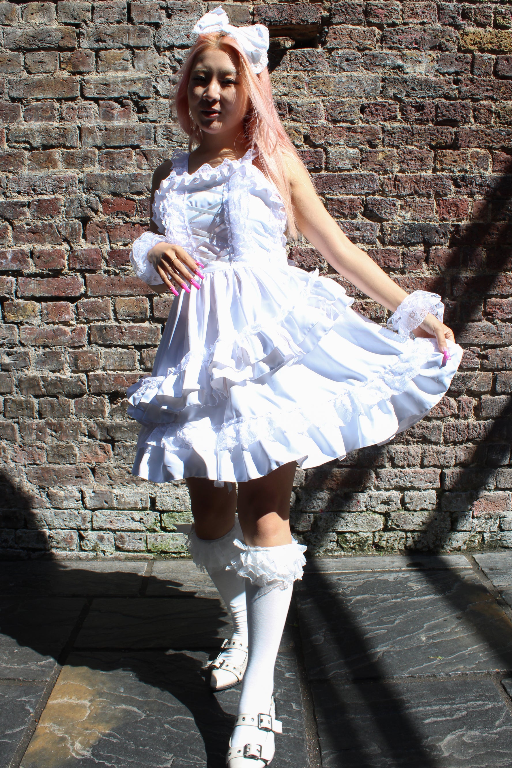 Vanilla Lolita Dress with Head Dress by Morpho Japan