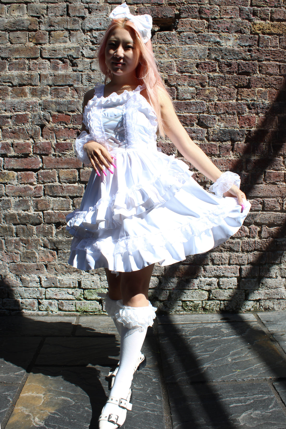 Vanilla Lolita Dress with Head Dress by Morpho Japan