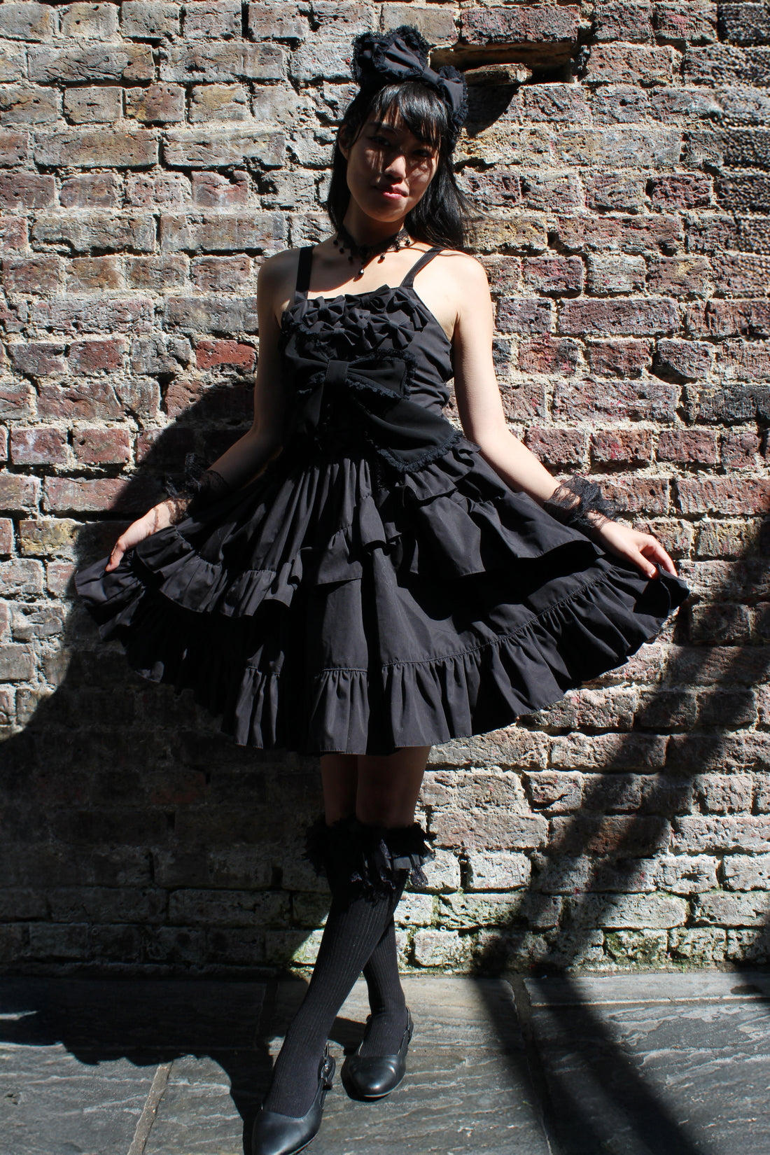 Crush Lolita Dress with Head Dress by Morpho Japan