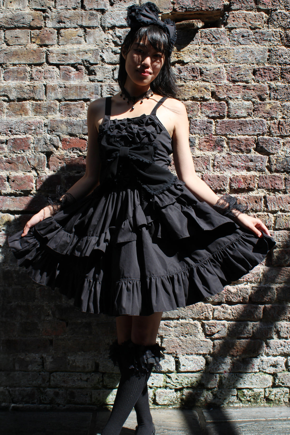 Crush Lolita Dress with Head Dress by Morpho Japan