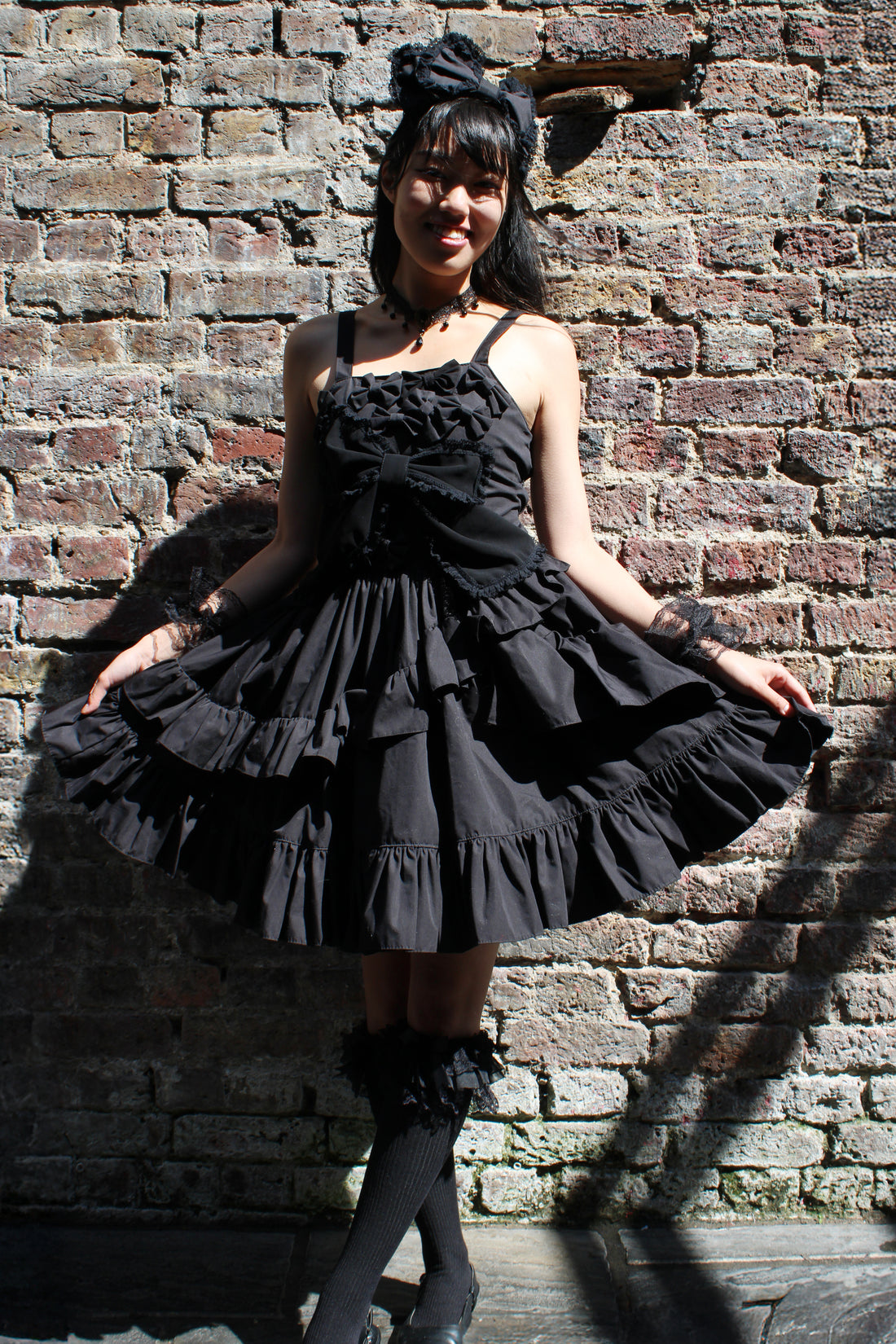 Crush Lolita Dress with Head Dress by Morpho Japan
