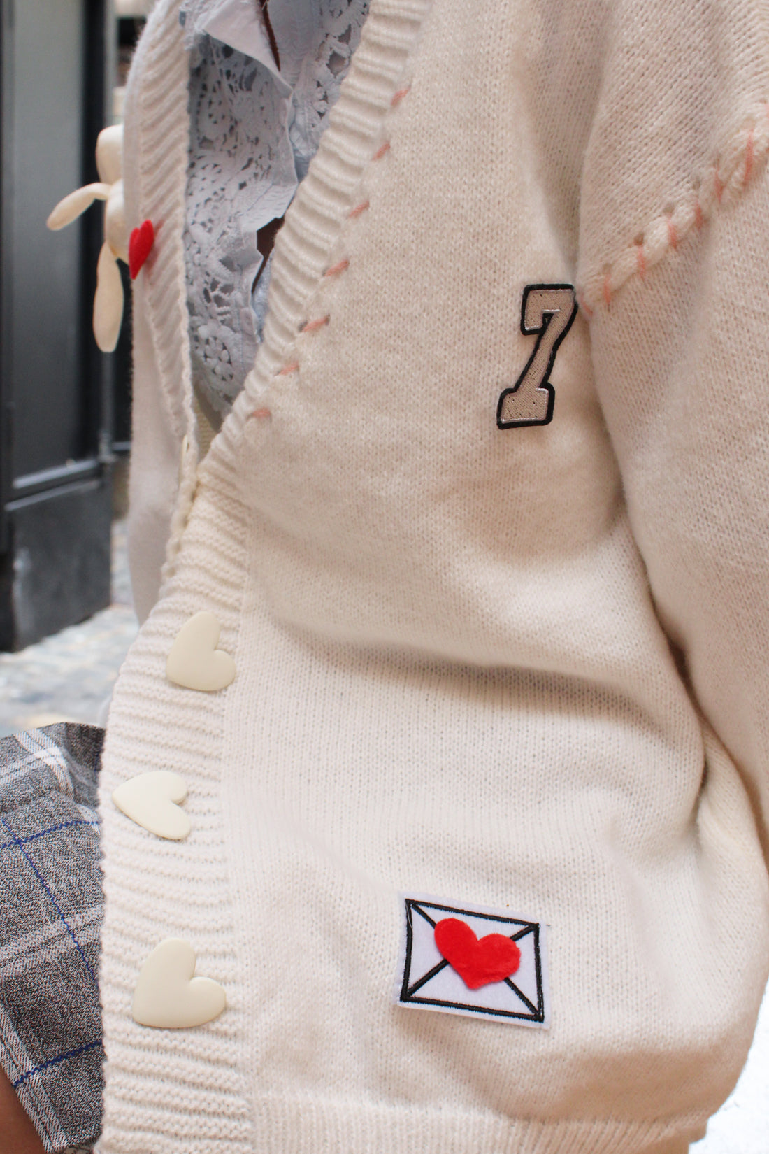 Sweetheart Bunny Companion Cream Cardigan