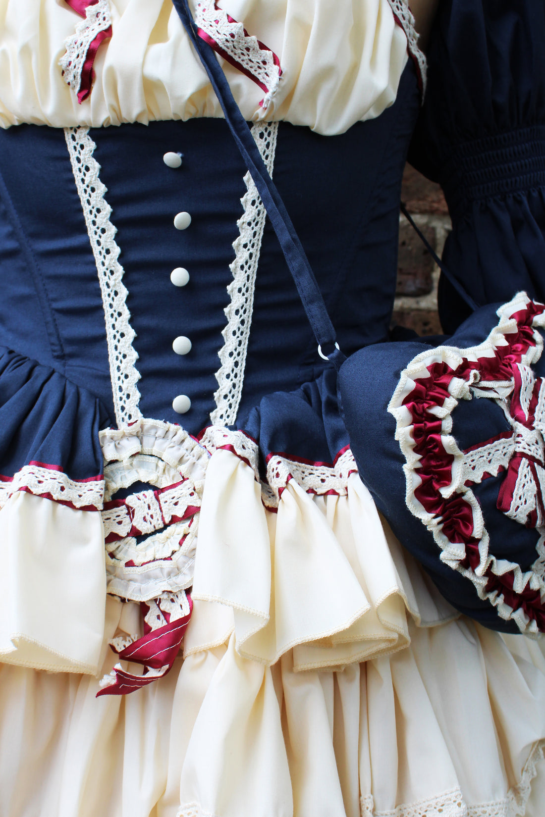 Lolita Dress Snowhite with Ruffle with Petticoat & Purse
