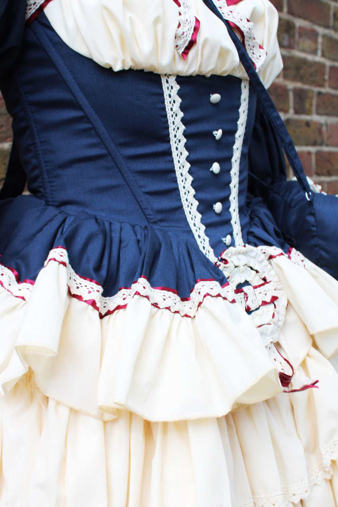 Lolita Dress Snowhite with Ruffle with Petticoat & Purse