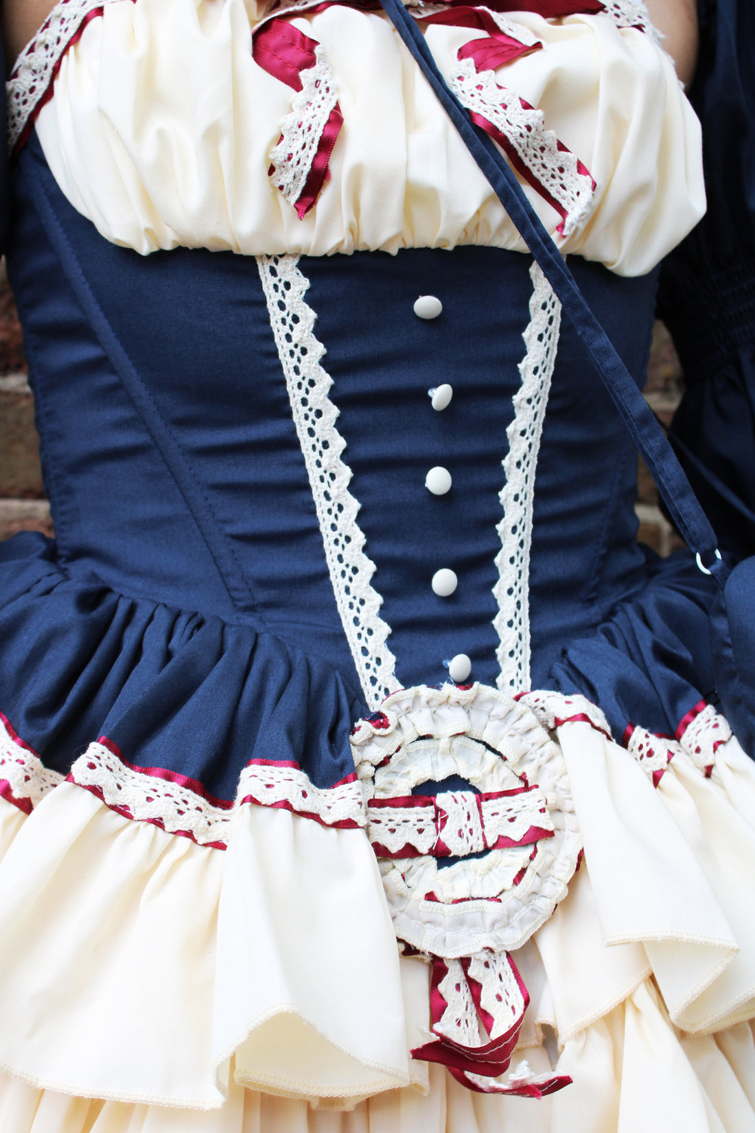 Lolita Dress Snowhite with Ruffle with Petticoat & Purse
