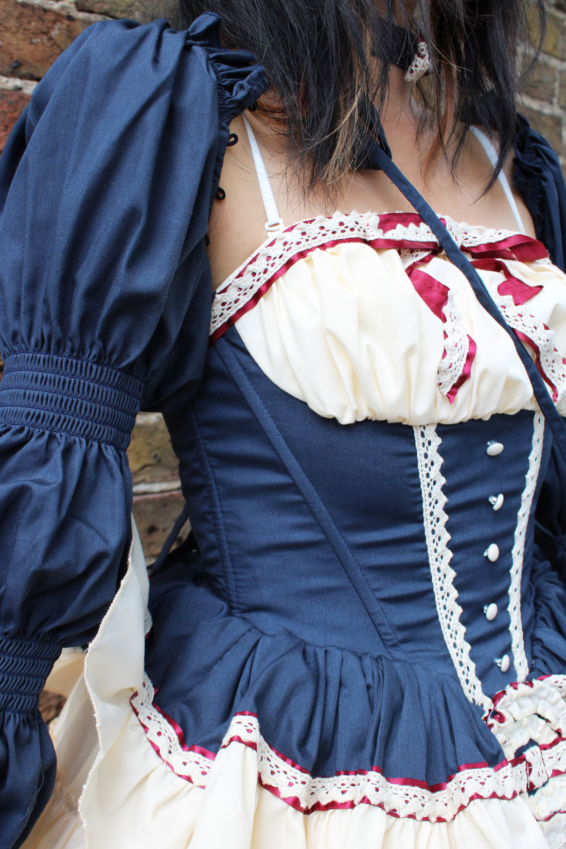Lolita Dress Snowhite with Ruffle with Petticoat & Purse