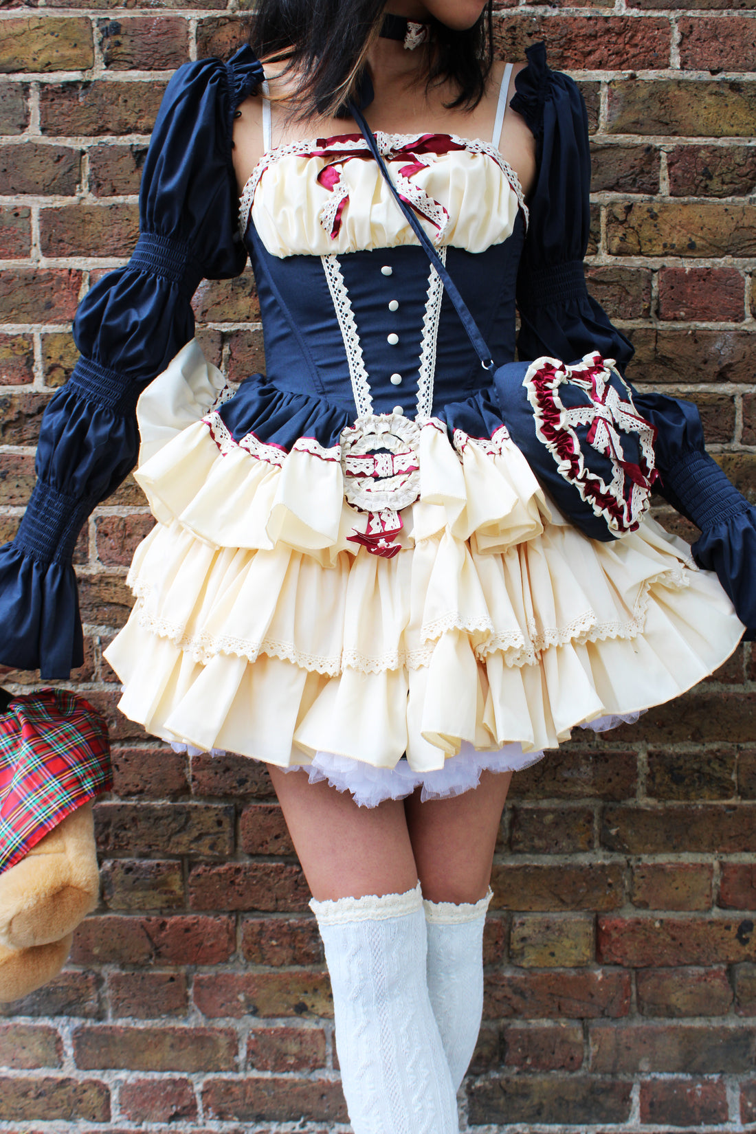 Lolita Dress Snowhite with Ruffle with Petticoat & Purse