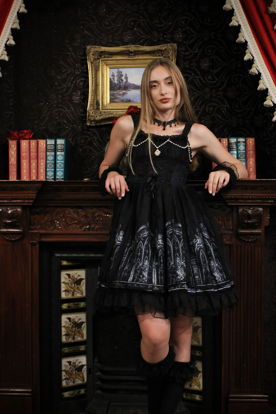 Gothic Lolita Dress Cathedral with Matching Bolero