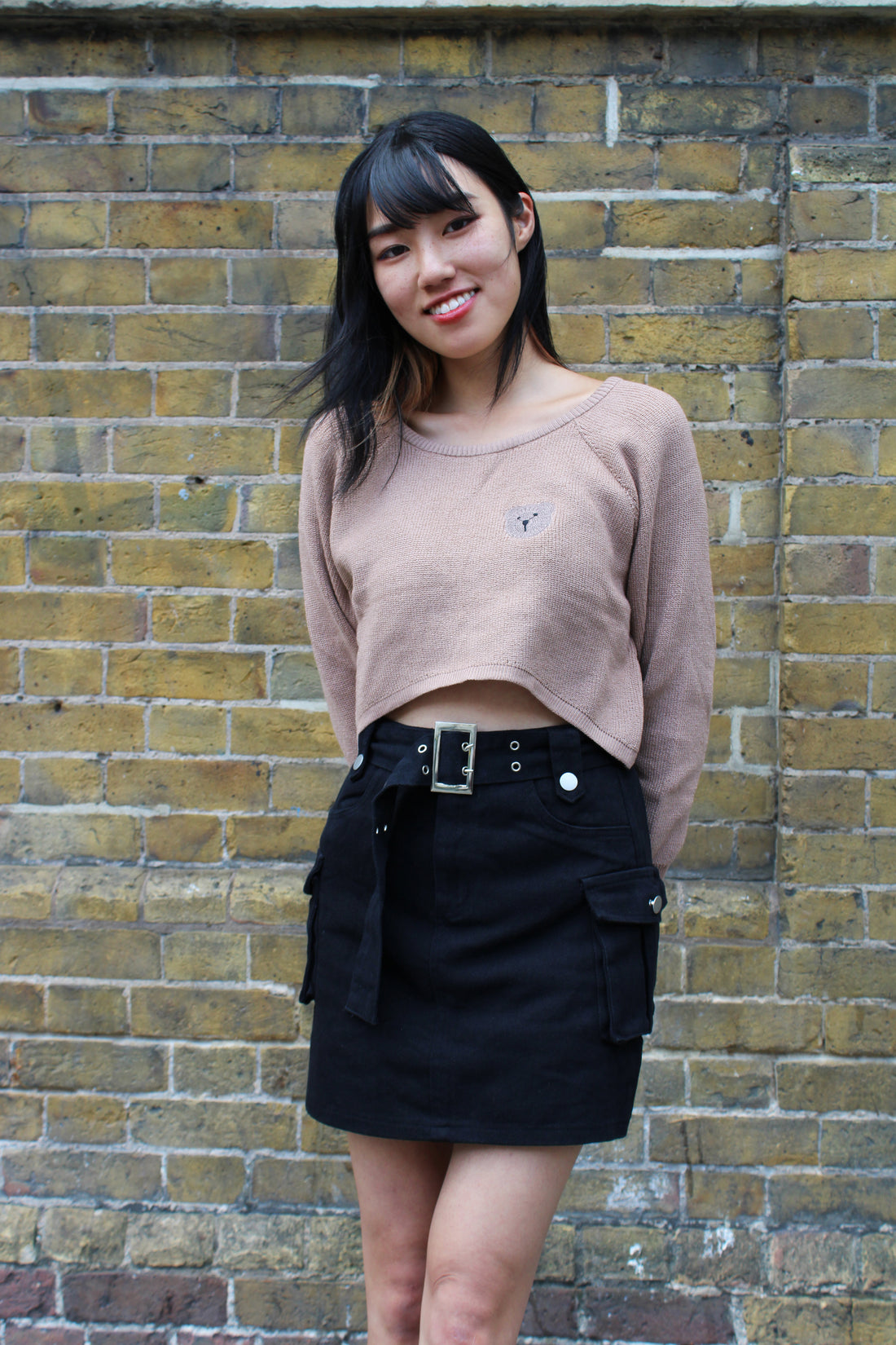 Bear With Me Knit Crop Top