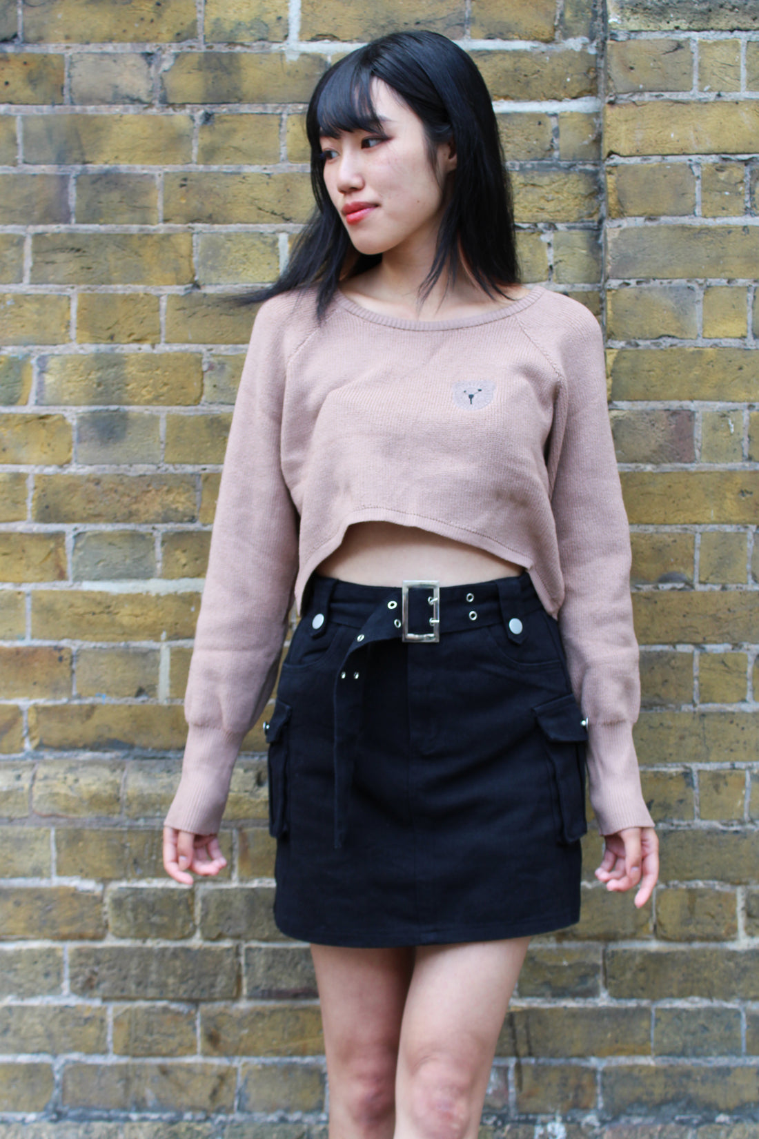 Bear With Me Knit Crop Top