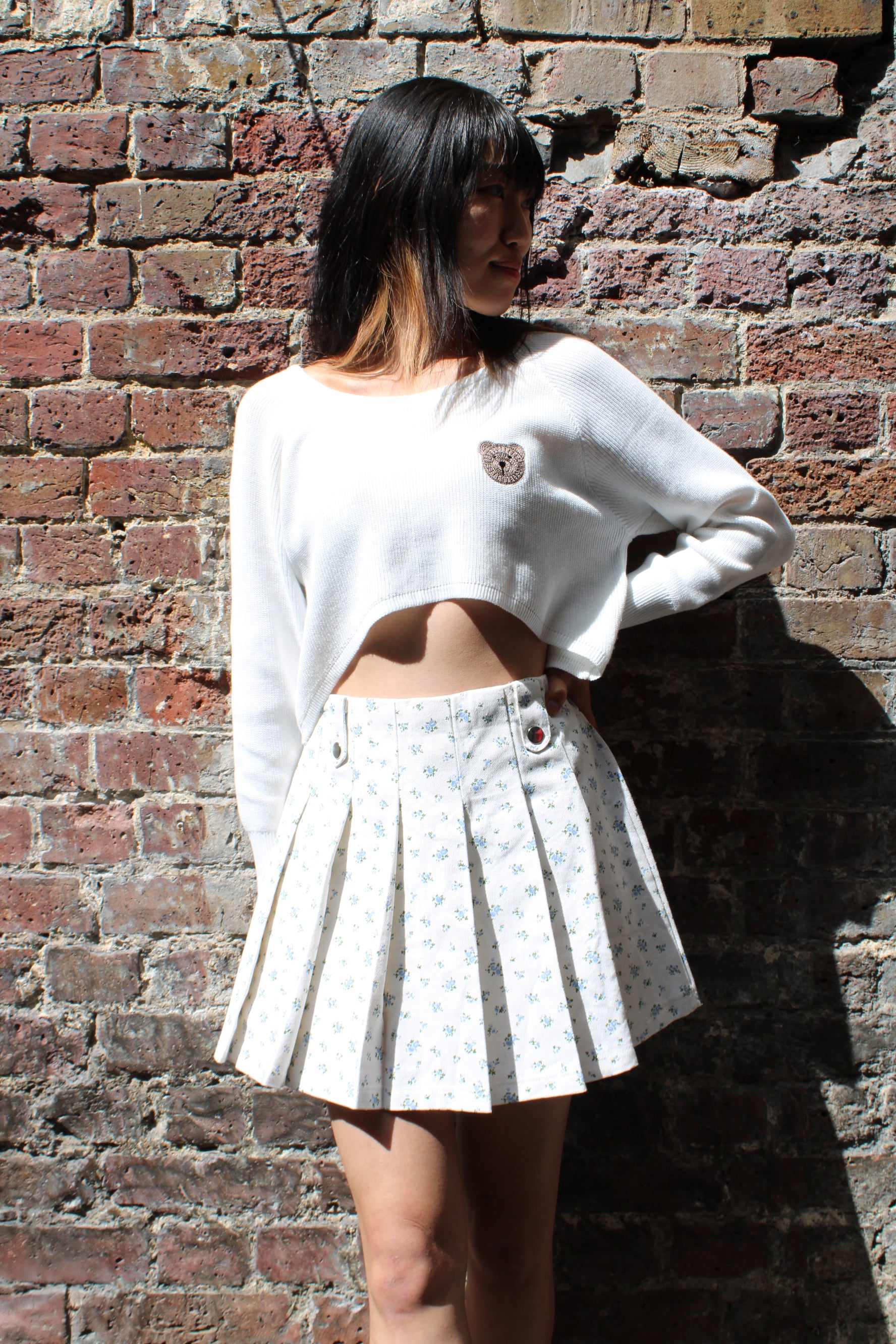 Bear With Me Knit Crop Top