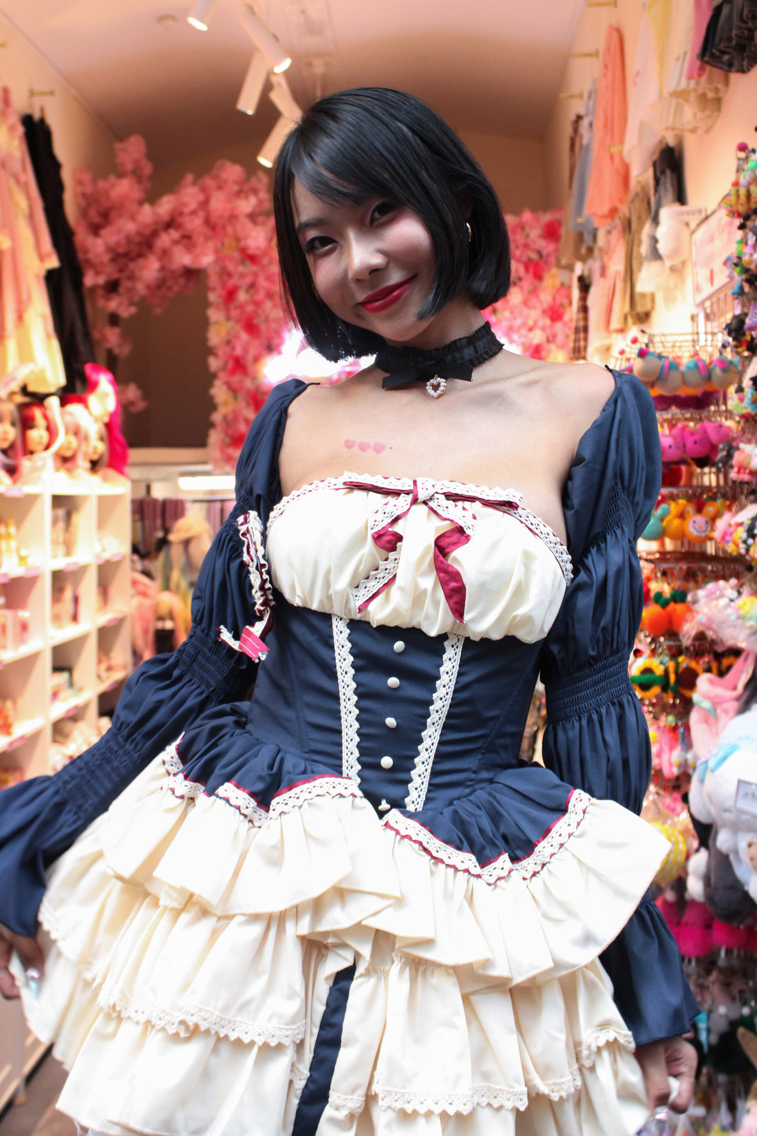 Lolita Dress Snowhite with Ruffle with Petticoat & Purse