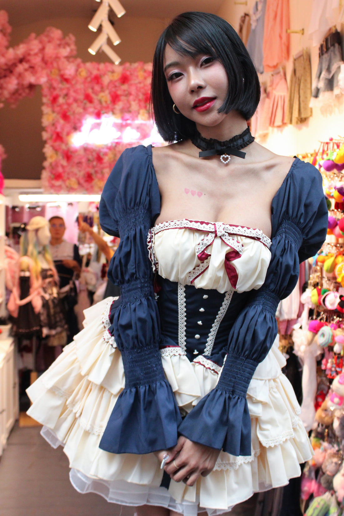 Lolita Dress Snowhite with Ruffle with Petticoat & Purse