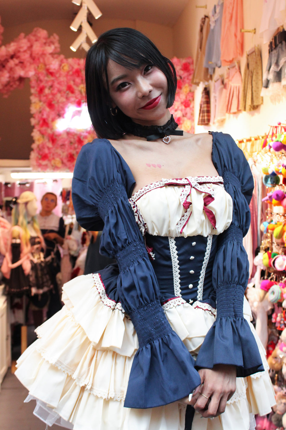 Lolita Dress Snowhite with Ruffle with Petticoat & Purse