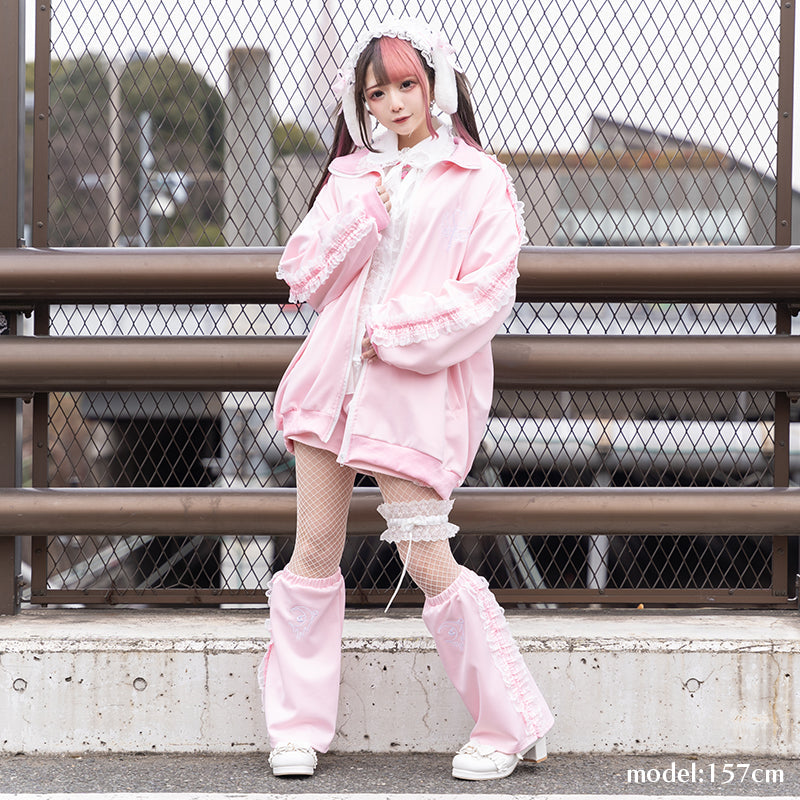 Blouson Jacket "Harajuku Style" "Yami Kawaii" Pink ACDC RAG