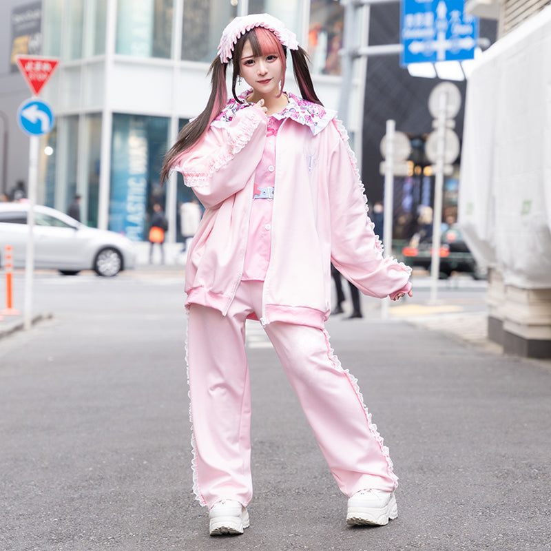 Blouson Jacket "Harajuku Style" "Yami Kawaii" Pink ACDC RAG