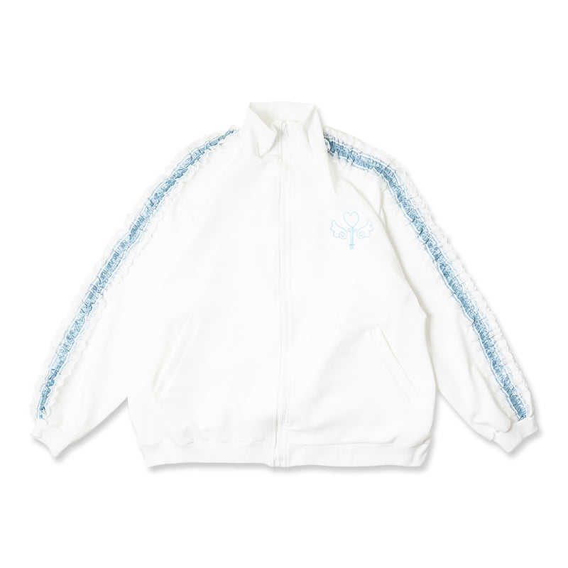 Blouson Jacket "Harajuku Style" "Yami Kawaii" White ACDC RAG