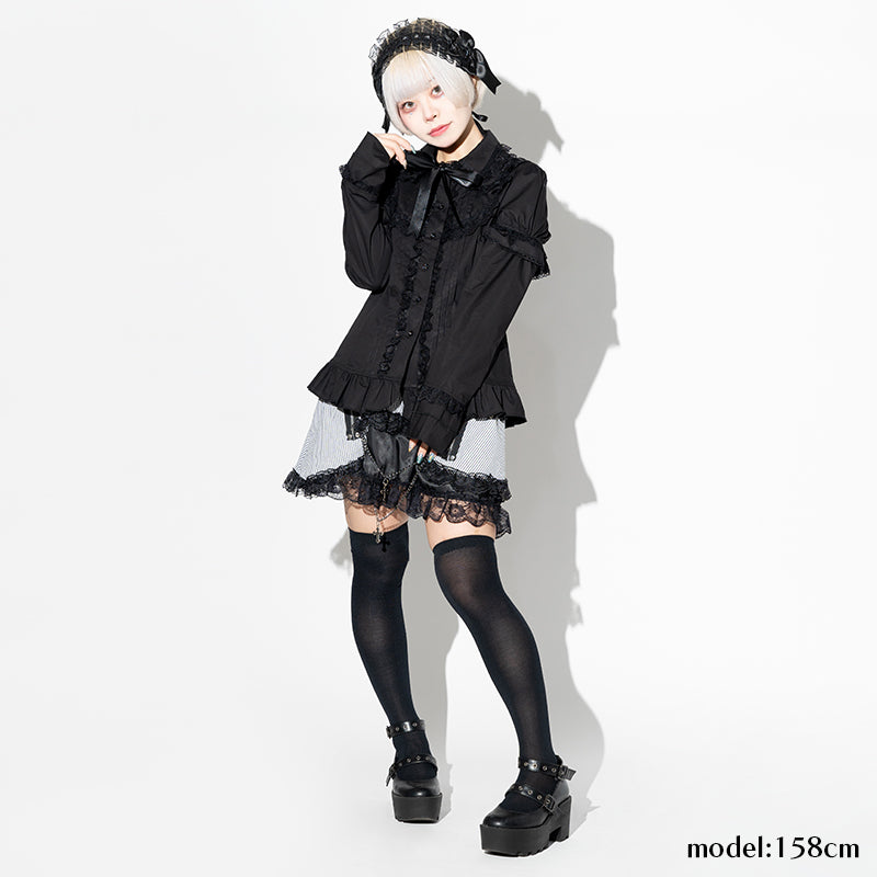 2WAY Lolita Blouse Black ACDC RAG