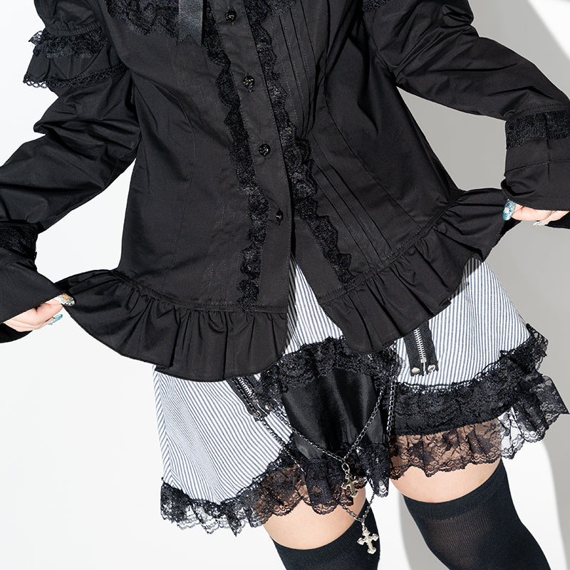 2WAY Lolita Blouse Black ACDC RAG