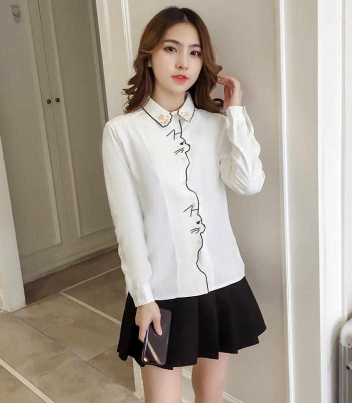 Meaow Lines Blouse 🐾