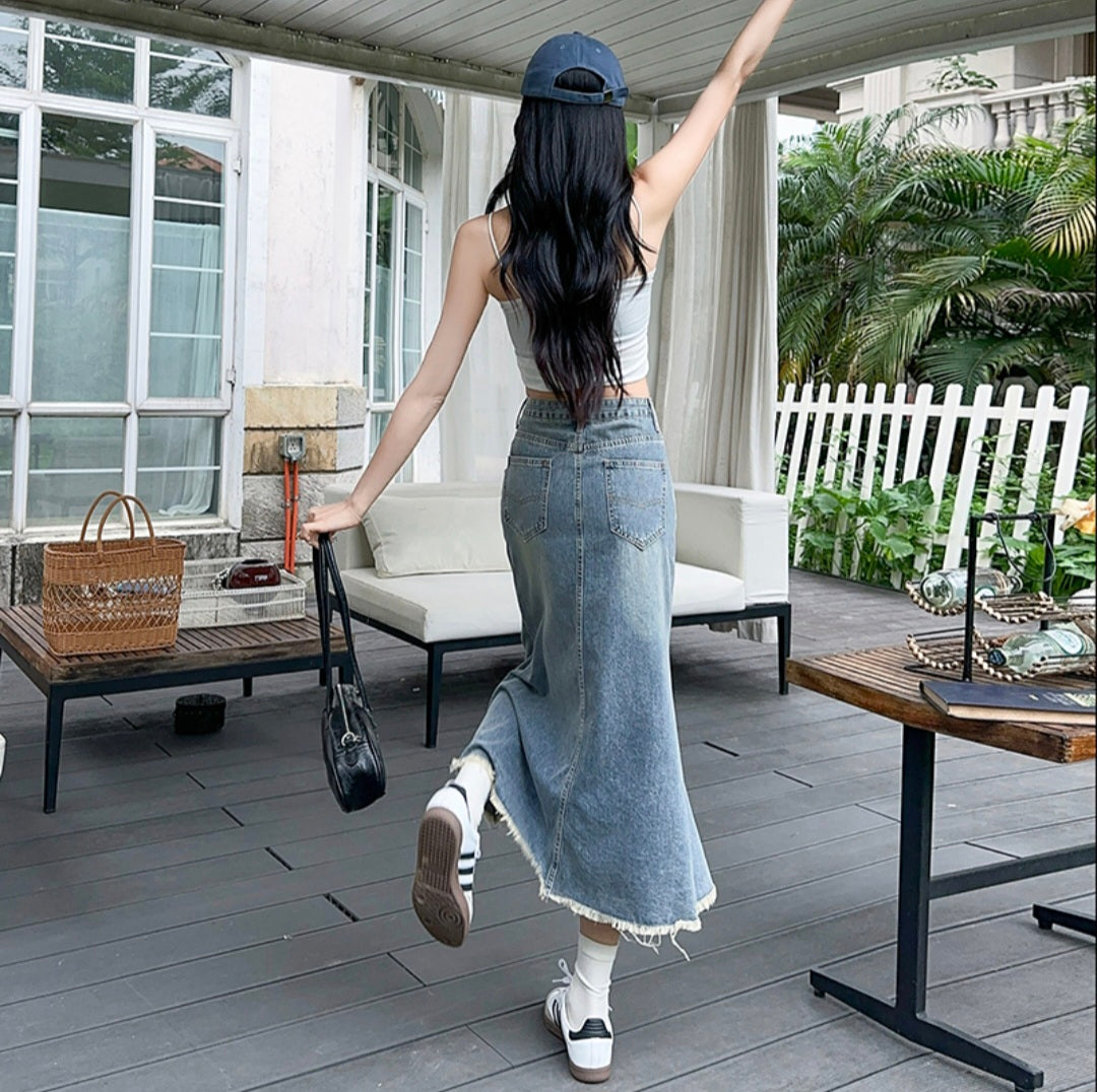 Daydream Denim Maxi Skirt