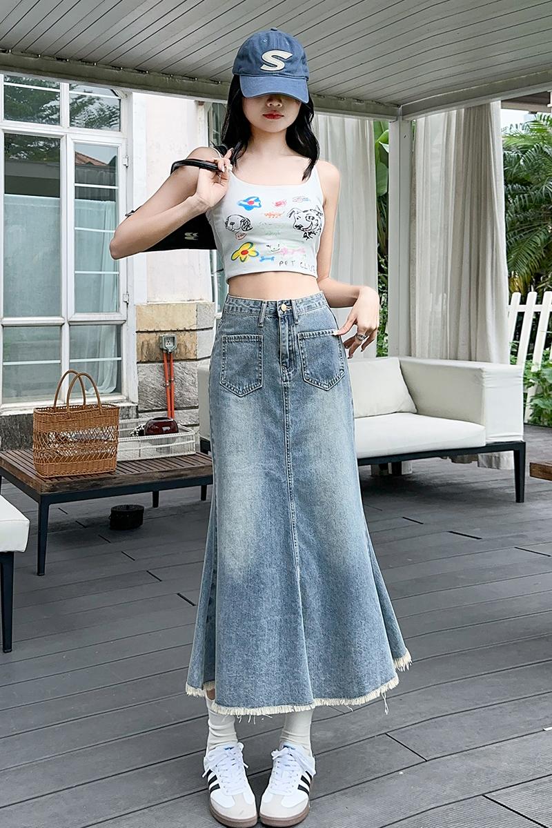 Daydream Denim Maxi Skirt