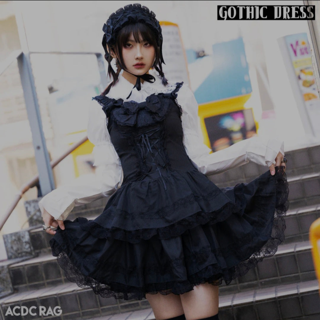 Ribbon Gothic Dress by ACDC RAG