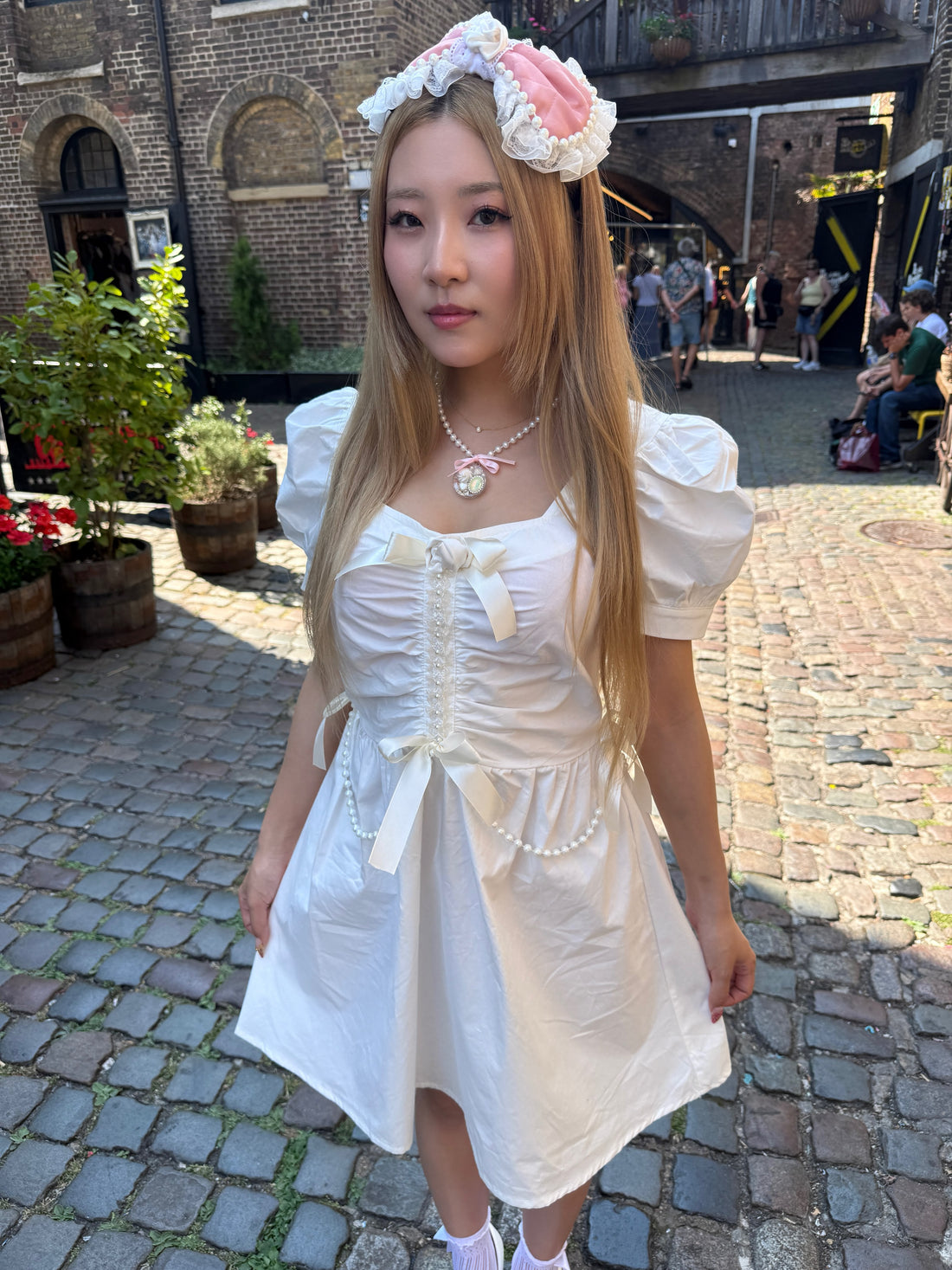 White Rose Summer Dress by Momo