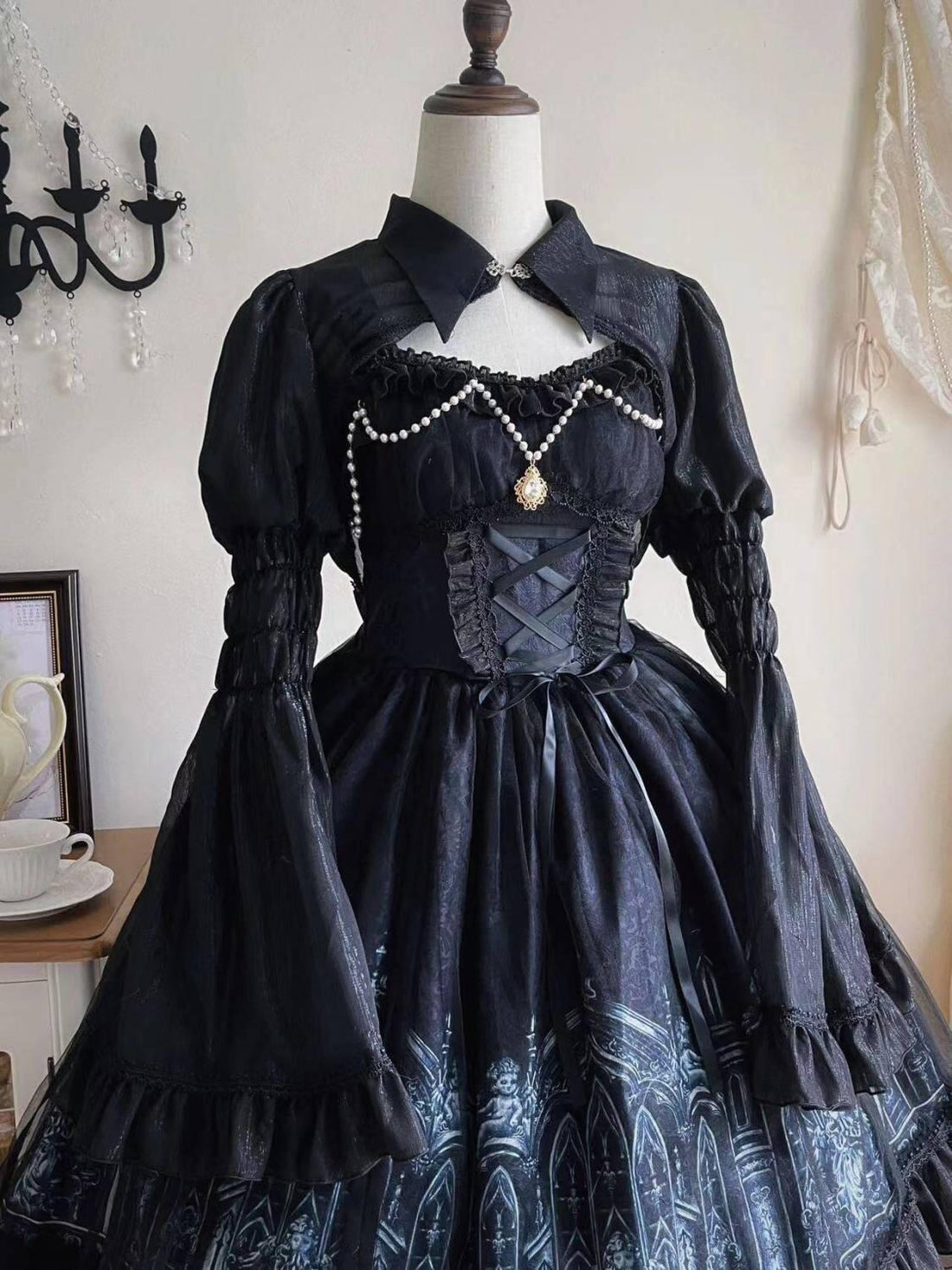 Gothic Lolita Dress Cathedral with Matching Bolero
