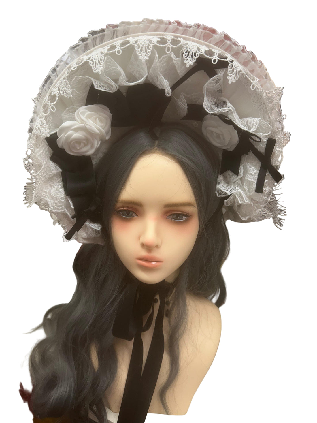 London Rose Sugar Noir Bonnet