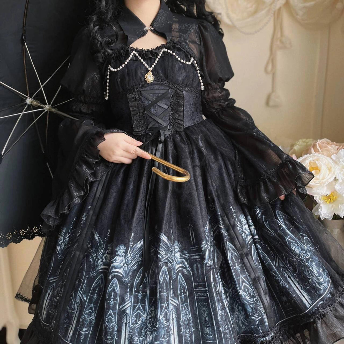 Gothic Lolita Dress Cathedral with Matching Bolero